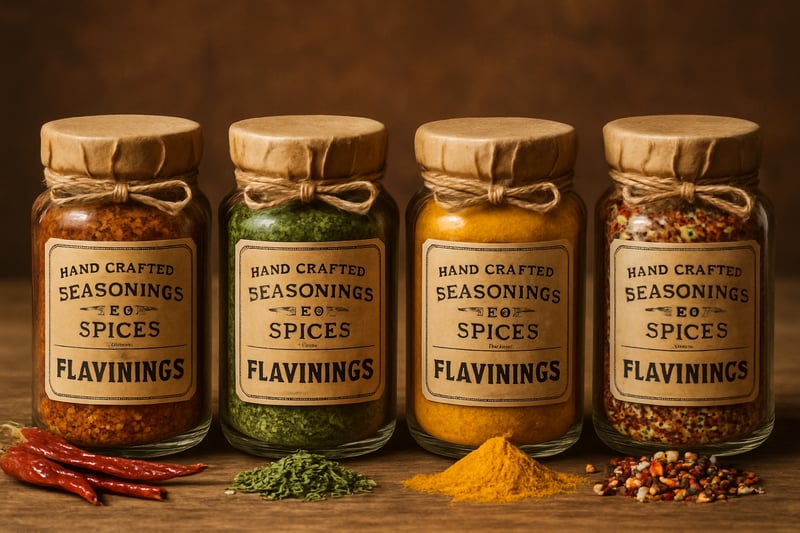Hand crafted seasonings and spices from Flavinings